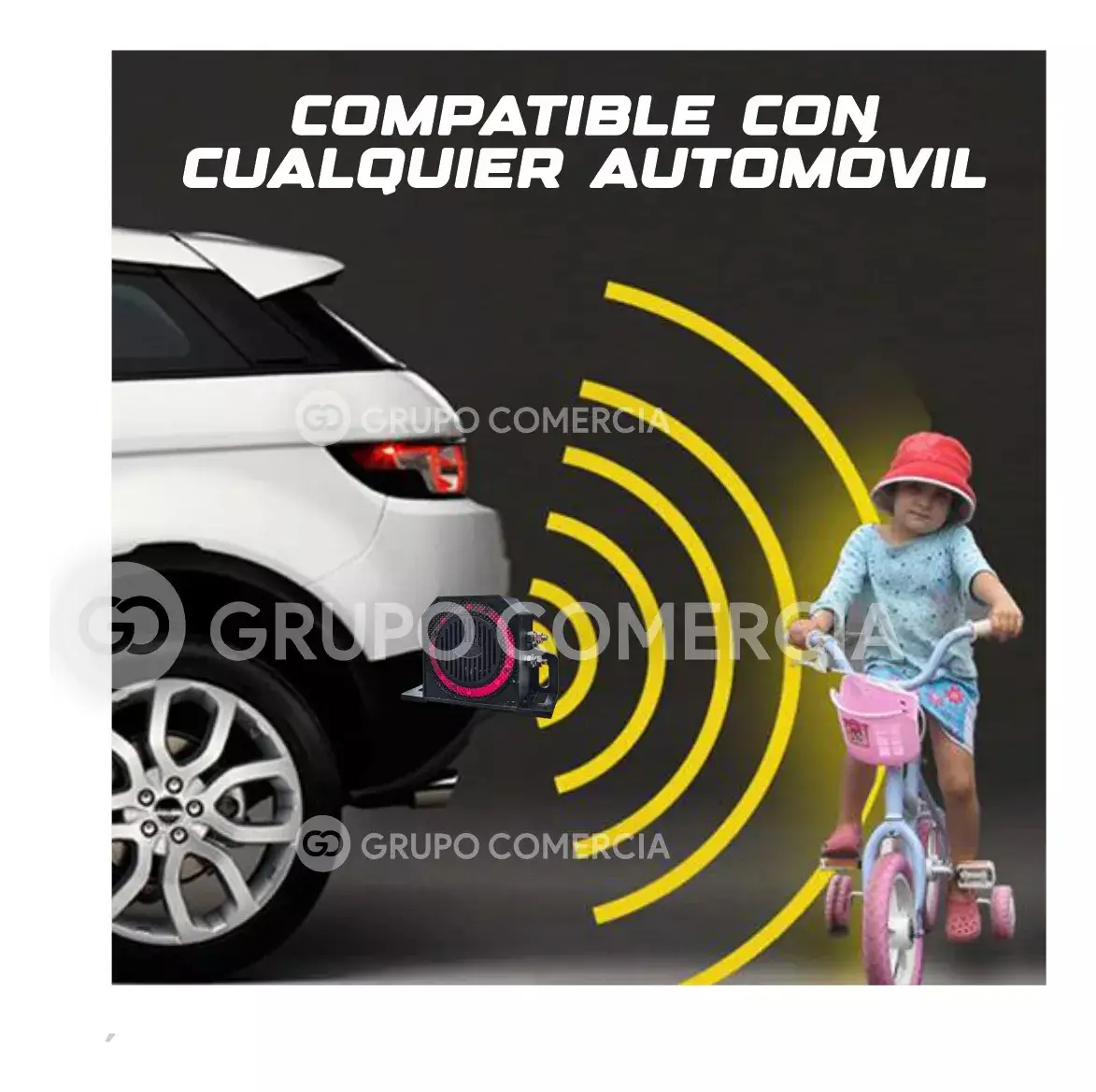 Sirena Alarma De Reversa Para Carro Camioneta 7 Tonos