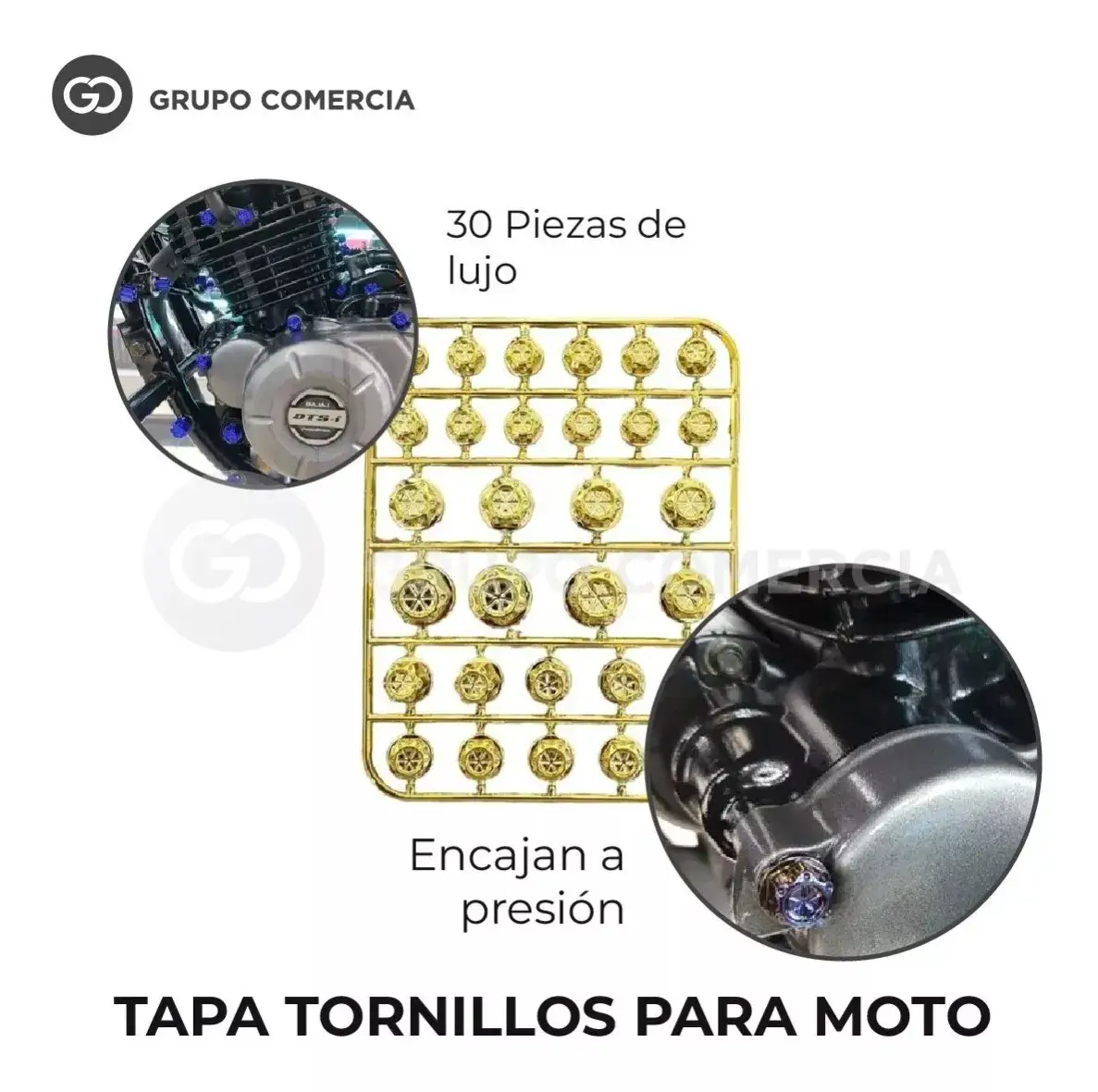 Tapa Tornillos Para Moto Lujo 30 Piezas