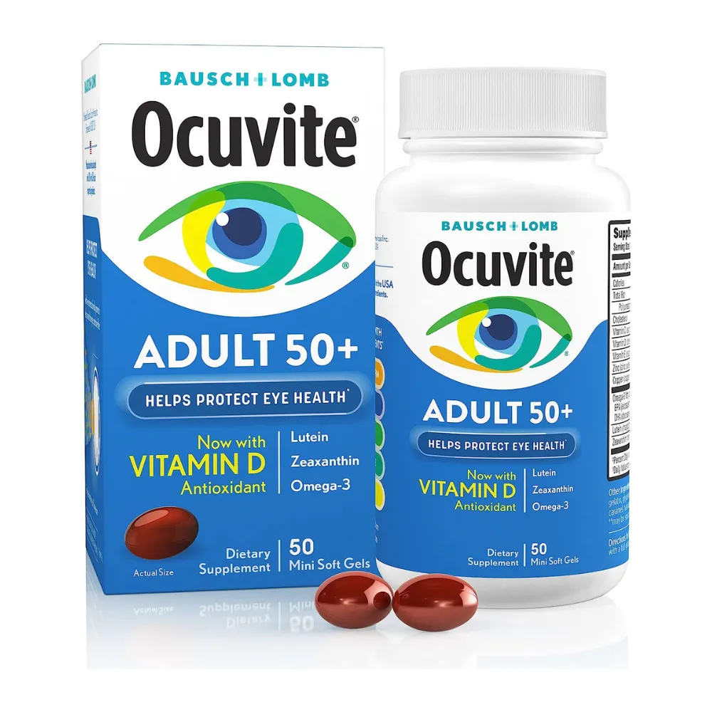 Bausch + Lomb Ocuvite Adult 50+ Suplemento De Vitaminas y Minerales 50 Mini Softgels