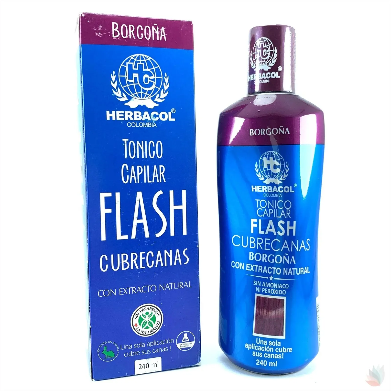 Kit Tonico Cubre Canas Borgoña Mas Shampoo Color
