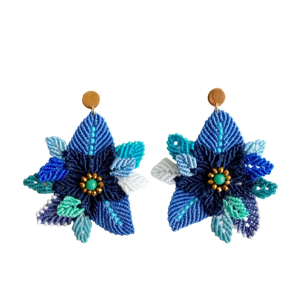 Maxi Aretes Romelia Azul