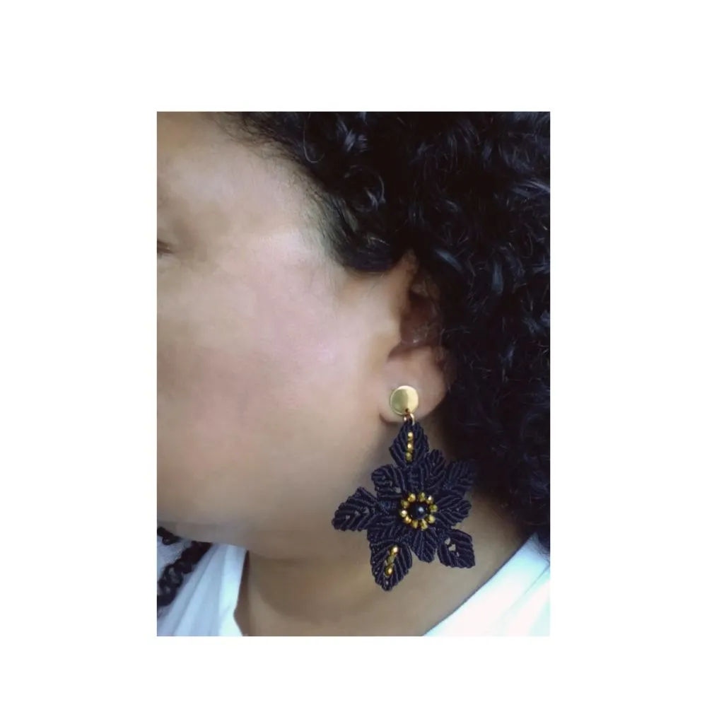 Aretes Amalia Negro