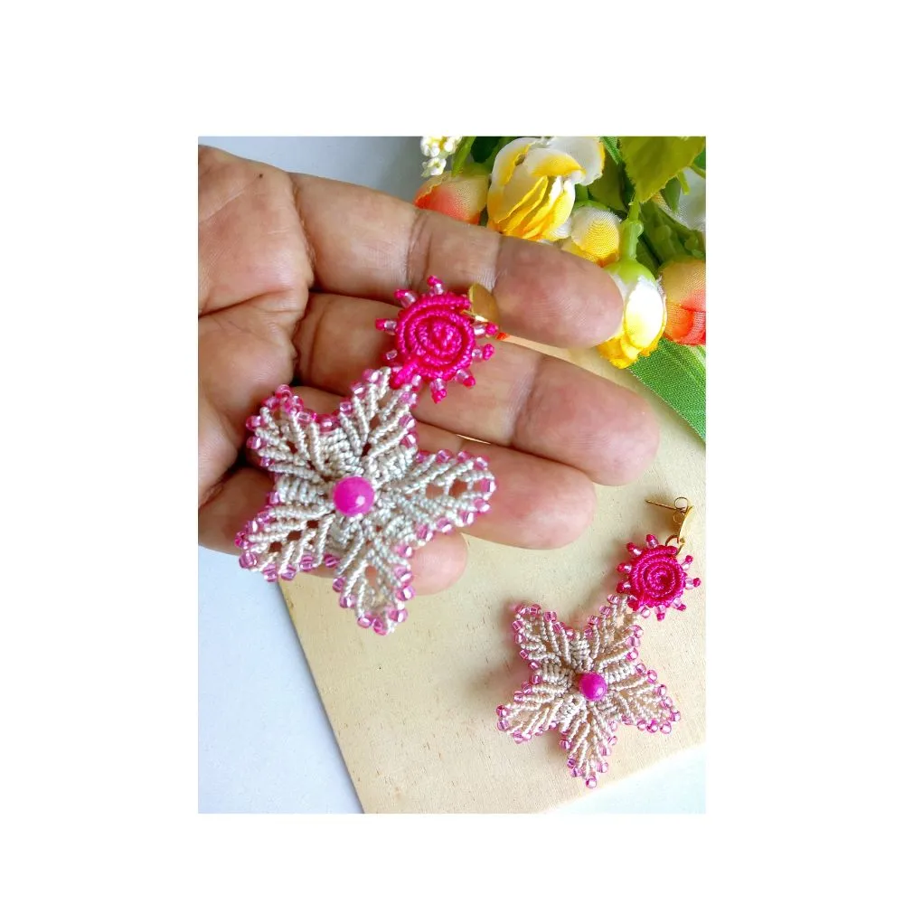 Aretes Emiliana Fucsia