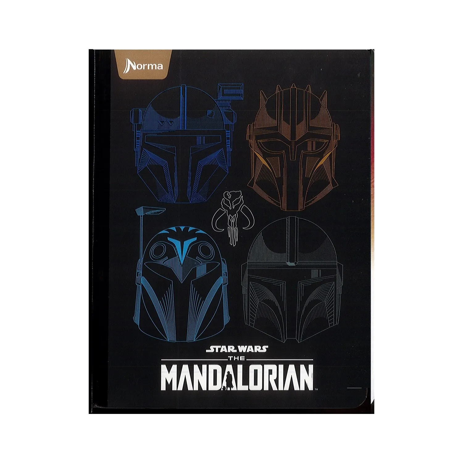 Cuaderno Cosido Cuadriculado Mandalorian 100 Hojas Norma x3 Unidades
