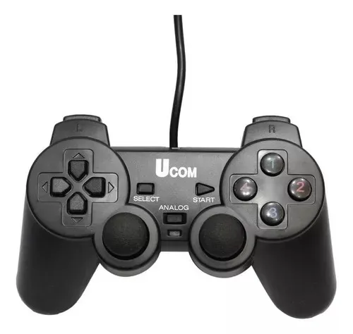 Control De Juegos Joystick Gamepad Usb Retro Turbo Pc Negro