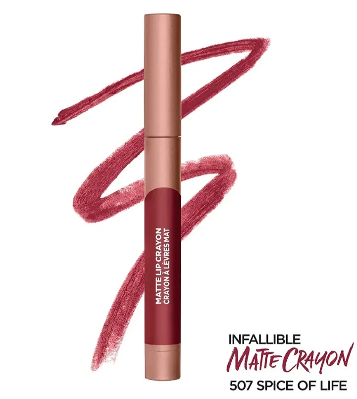 Crayon Labial Loreal Matte Lip Crayon Color: Spice Of Life