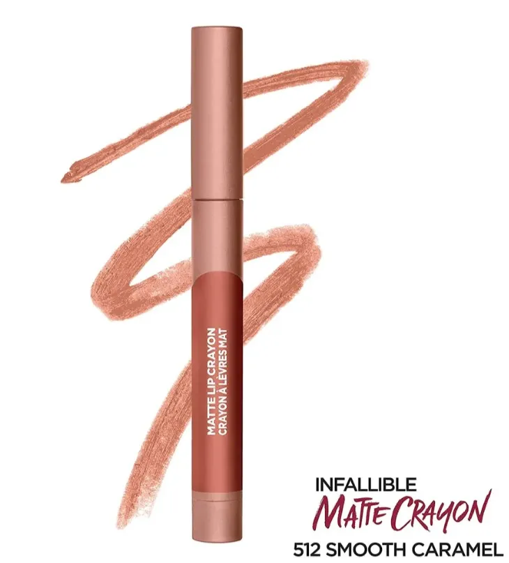 Crayon Labial Loreal Matte Lip Crayon Color: Smooth Caramel