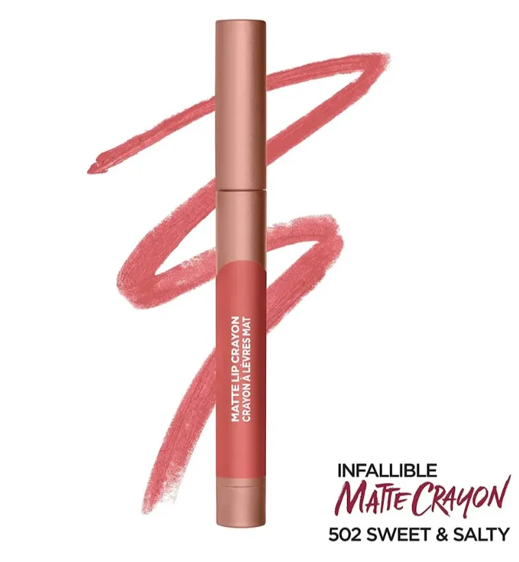 Crayon Labial Loreal Matte Lip Crayon Color: Sweet & Salty