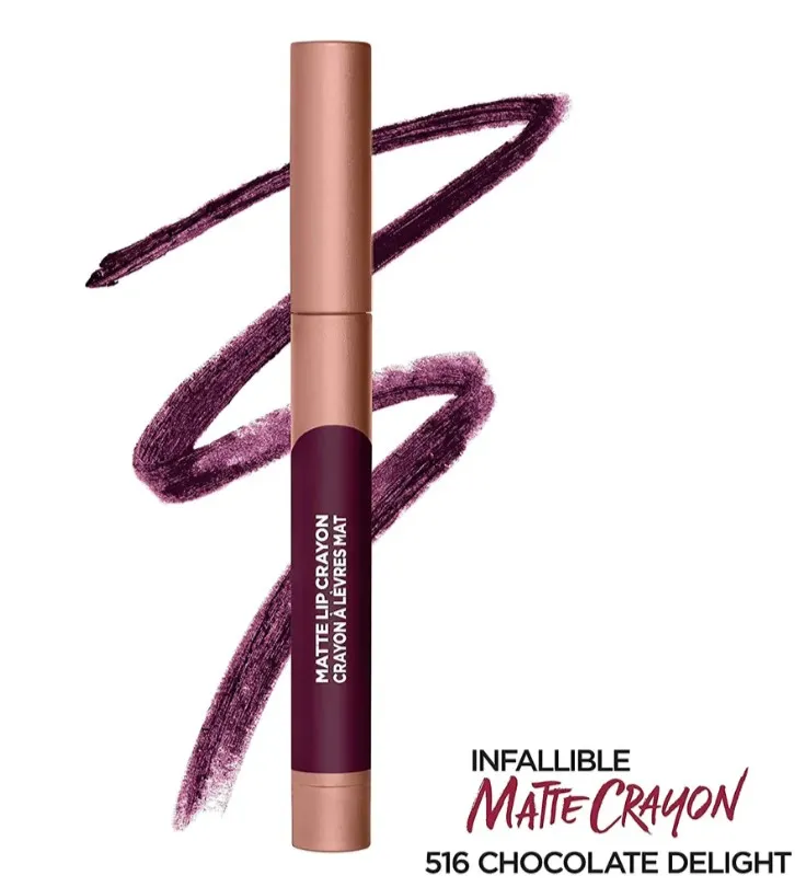 Crayon Labial Loreal Matte Lip Crayon Color: Chocolate Delight