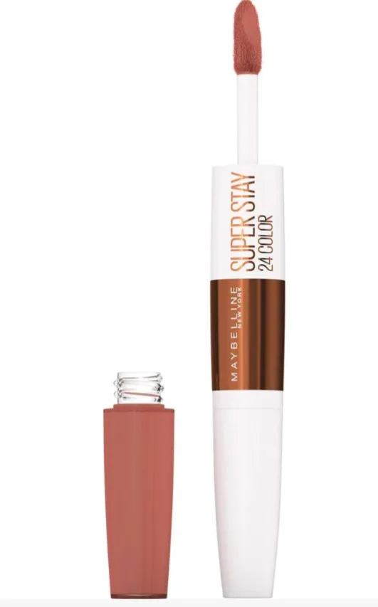 Labial Cremoso Duo Maybelline Super Stay  24 Couleur Color: Caramel Crush