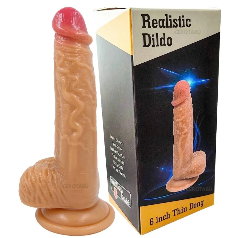 Dildo Realista Consolador Con Chupa Juguete Sexual