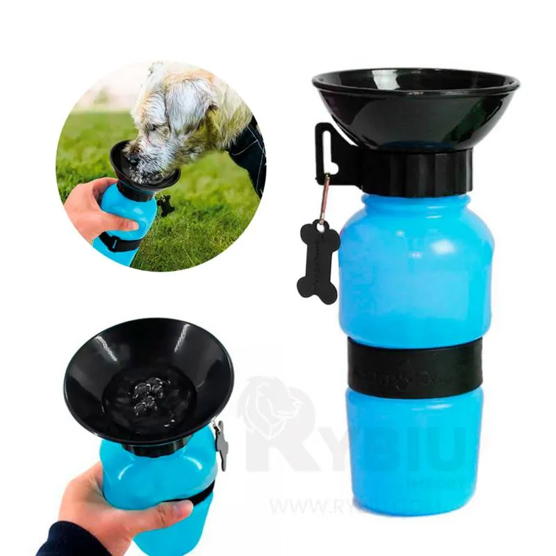 Botella De Agua Portable Para Mascotas Y Bebedero