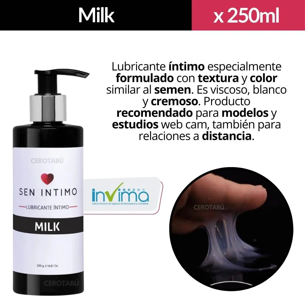 Lubricante Intimo Textura De Semen Imita Eyaculación Masculina 250ml