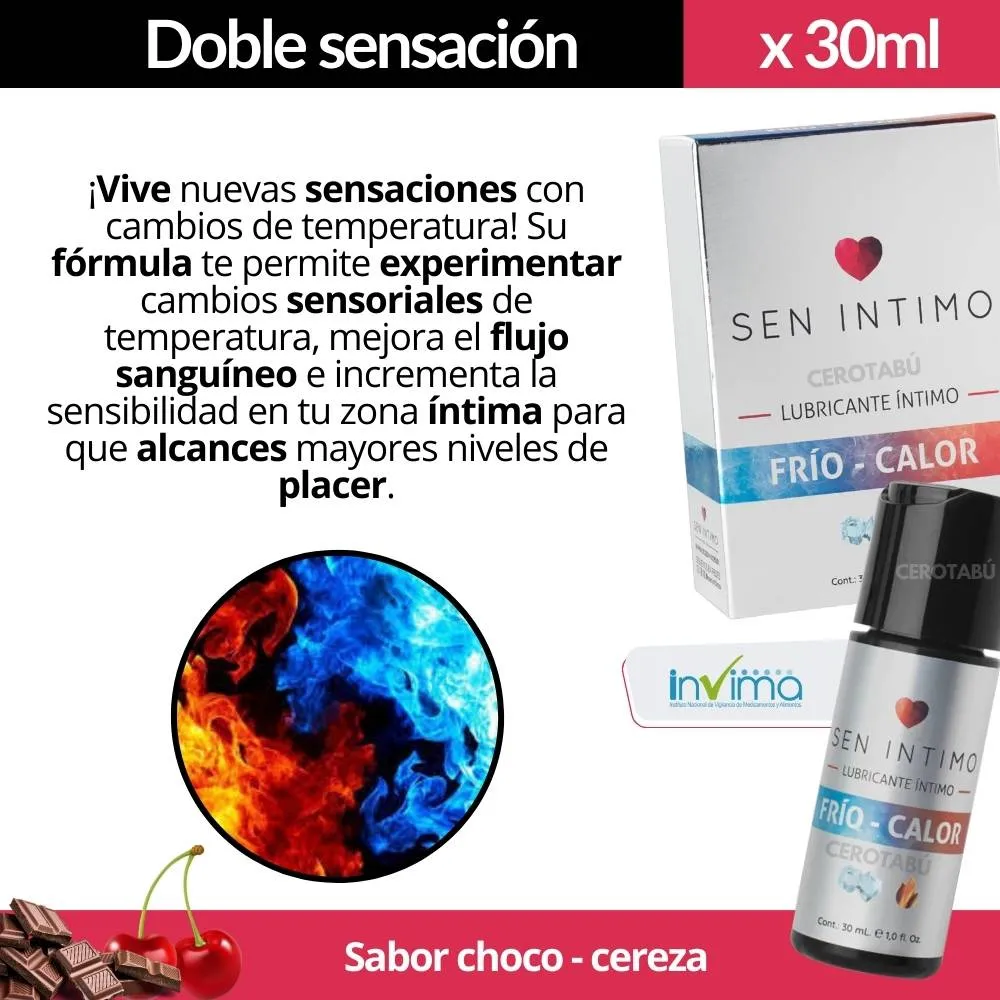 Lubricante Multiorgasmos Sensación Frio Calor Sen Intimo X30 Ml Luegopago 8732