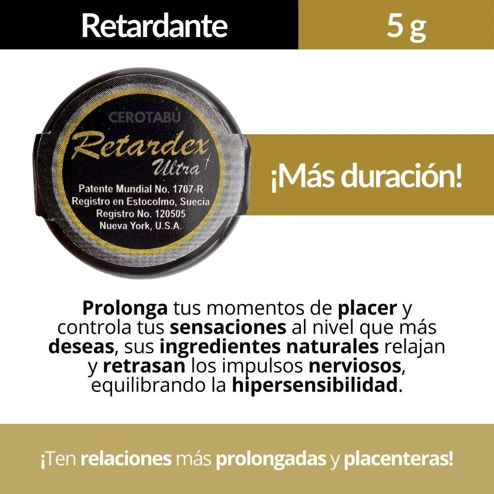 Lubricante Ultra Retardante Masculino Retardex x 5g