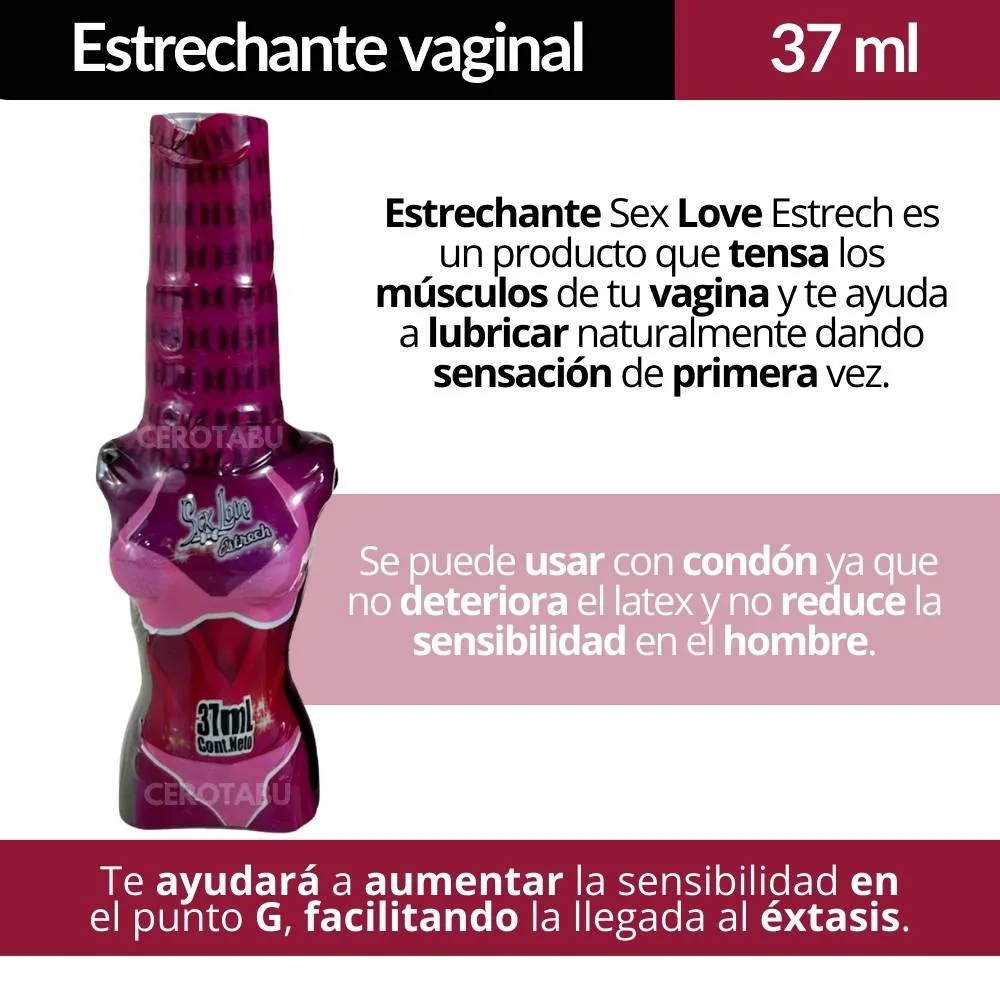 Estimulador Estrechante Vaginal Lubricante Sex Love 37 ml 