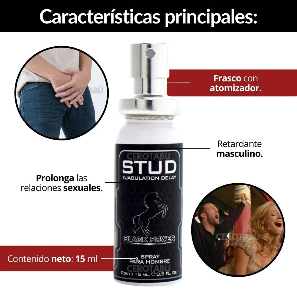 Lubricante Retardante En Spray Masculino STUD 100% Original 15ml