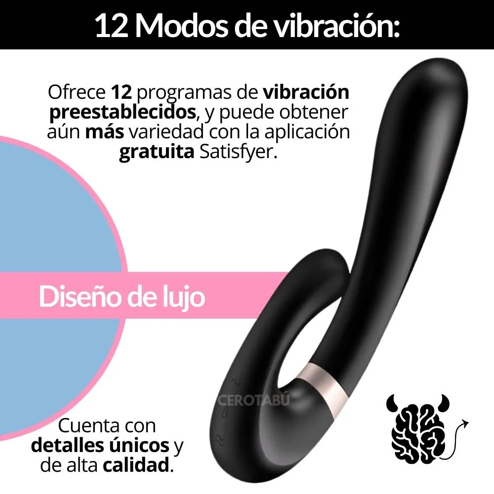 Satisfyer Vibrador Doble Estimulación App Mundial Juguete Sexual 