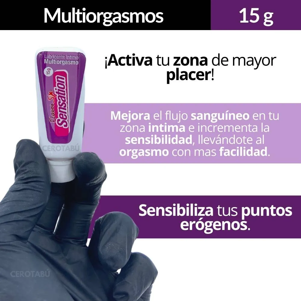 Lubricante Multiorgasmos Intimo Flavor Sex x15 g