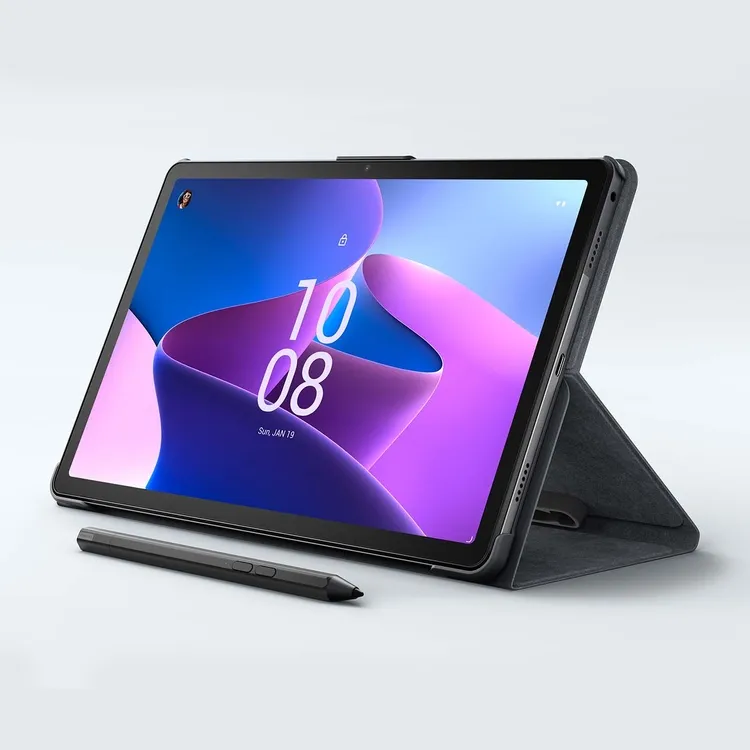 Tablet Lenovo 10" Pulgadas M10 Plus 128/ 4 Ram Wifi Color Gris Incluye Lapiz y Estuche