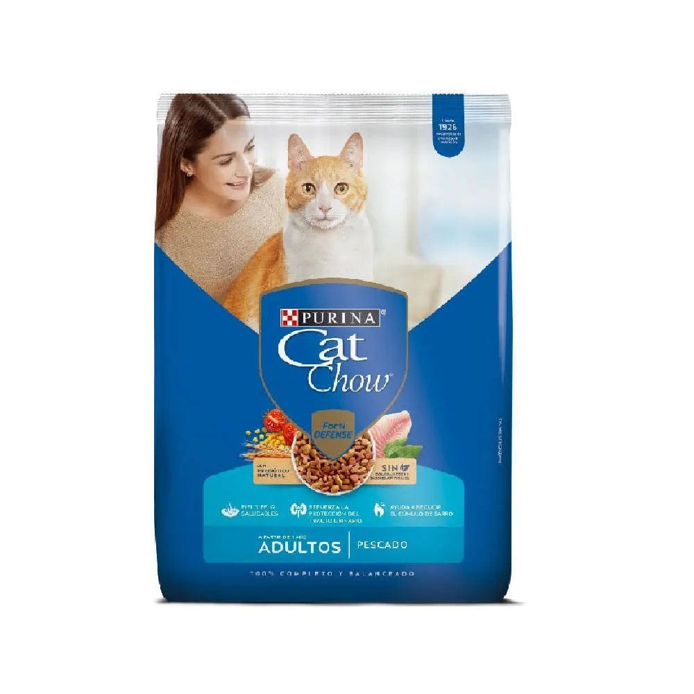 Comida Para Gatos Cat Chow Adultos Pescado Fortidefense 1.5 Kg