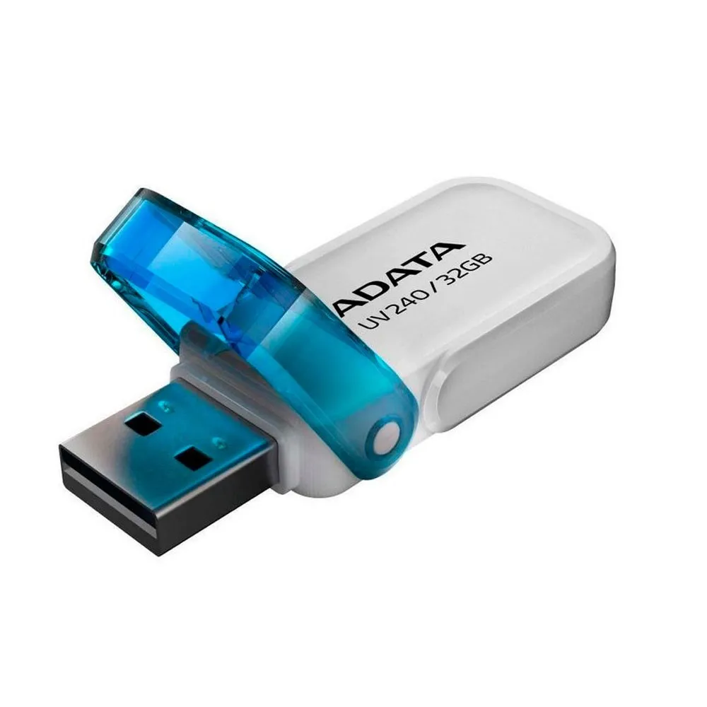 Memoria USB Adata 2.0 Escualizable 32GB Color Blanca