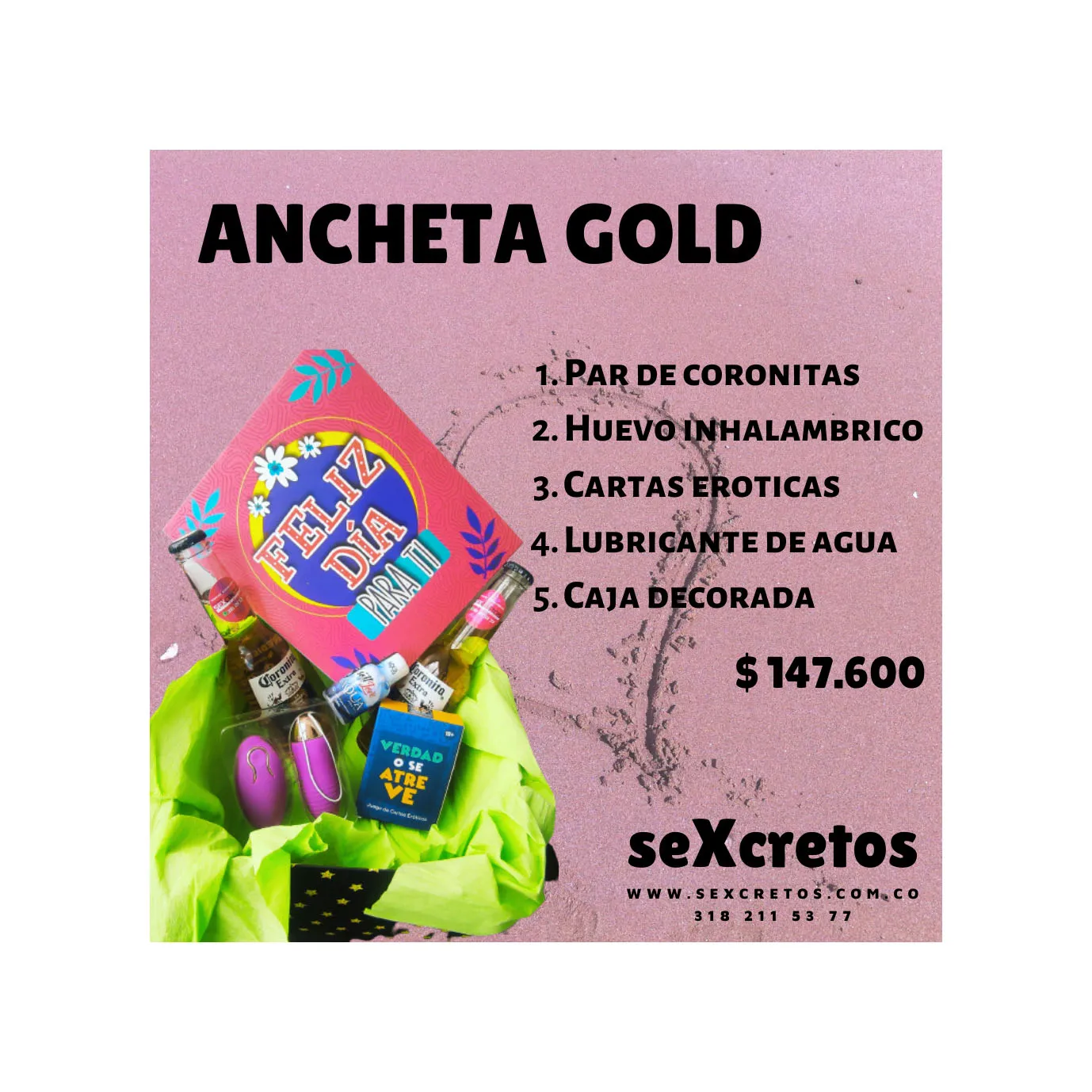 Ancheta o Cajas Sorpresa Gold – Sex Shop