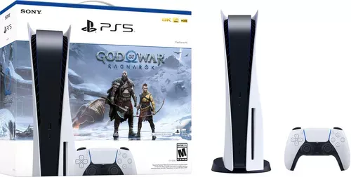 Consola PlayStation ps5 Hw 1215 Estandar Latam + Juego god of War Ragnarok + Ratchet y Clank + Ghost of Tsushima + God of War hits