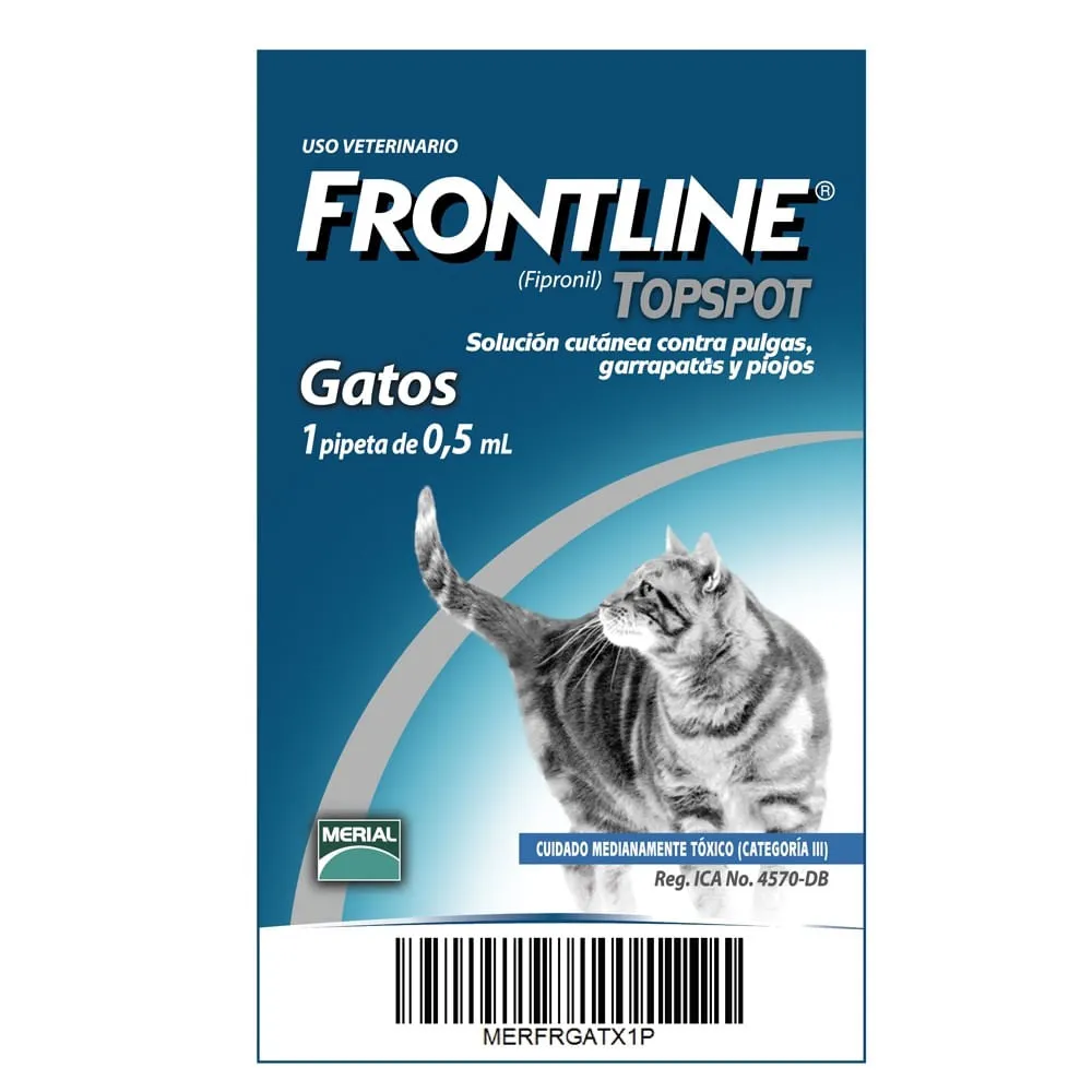 Frontline Antiparasitario Para Gatos Frontline 0.5 Ml