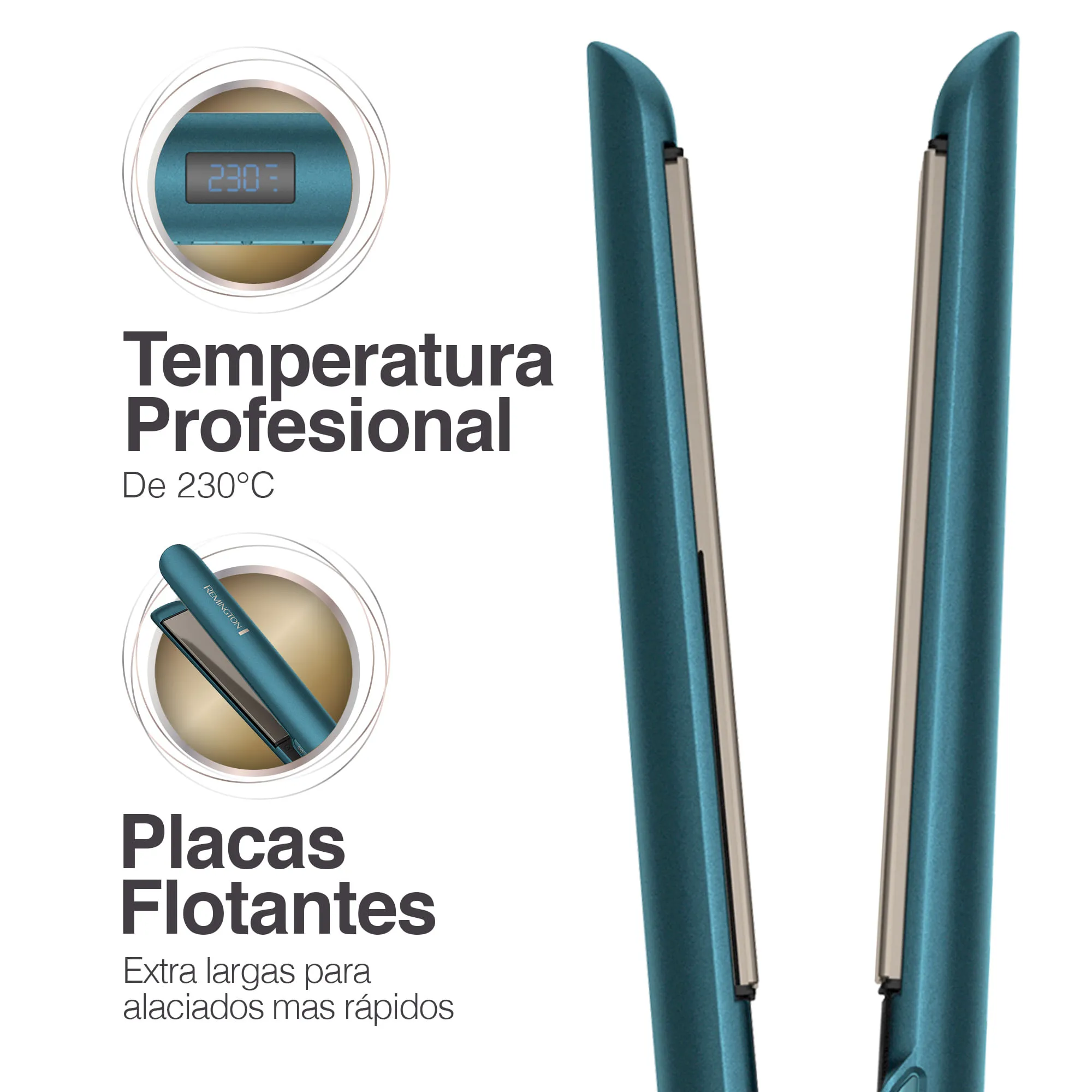 Plancha Alisadora Remington Aceite de Coco y Filtro UV S8607
