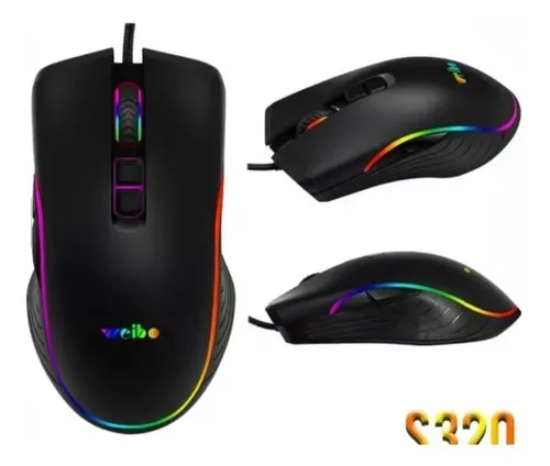 Mouse Gamer S320+ Pad Mouse Negro