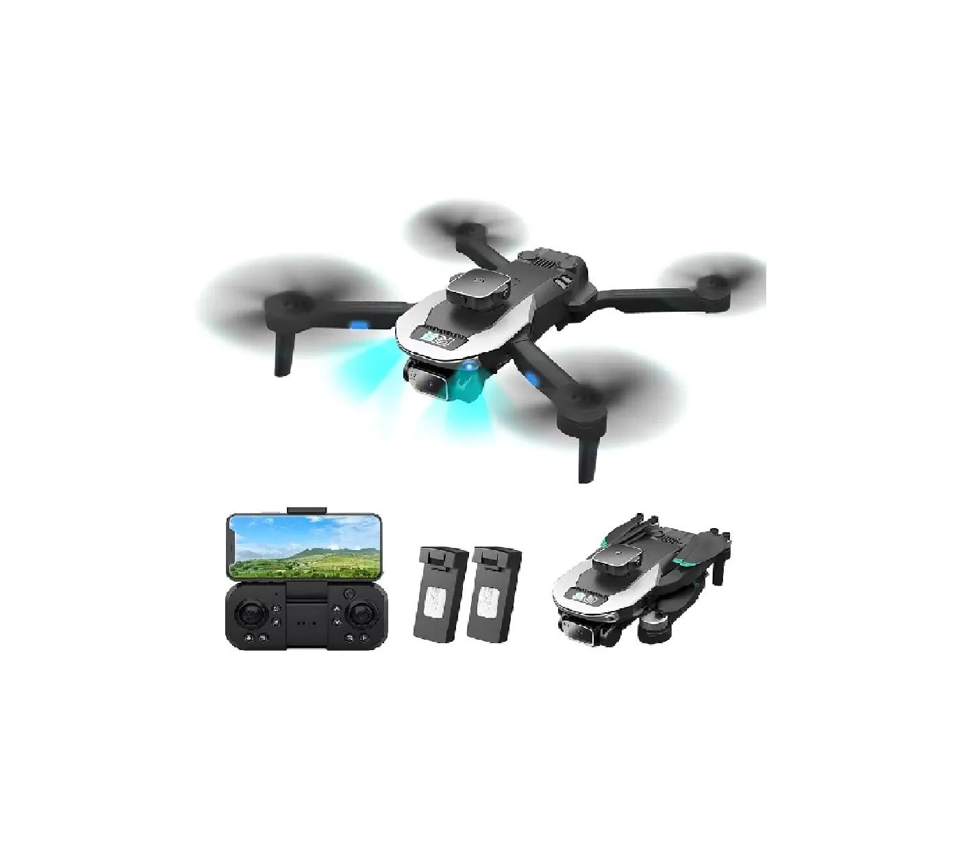 Dron S150 FPV HD 2 baterías, Ajuste Velocidad, Giros 3D