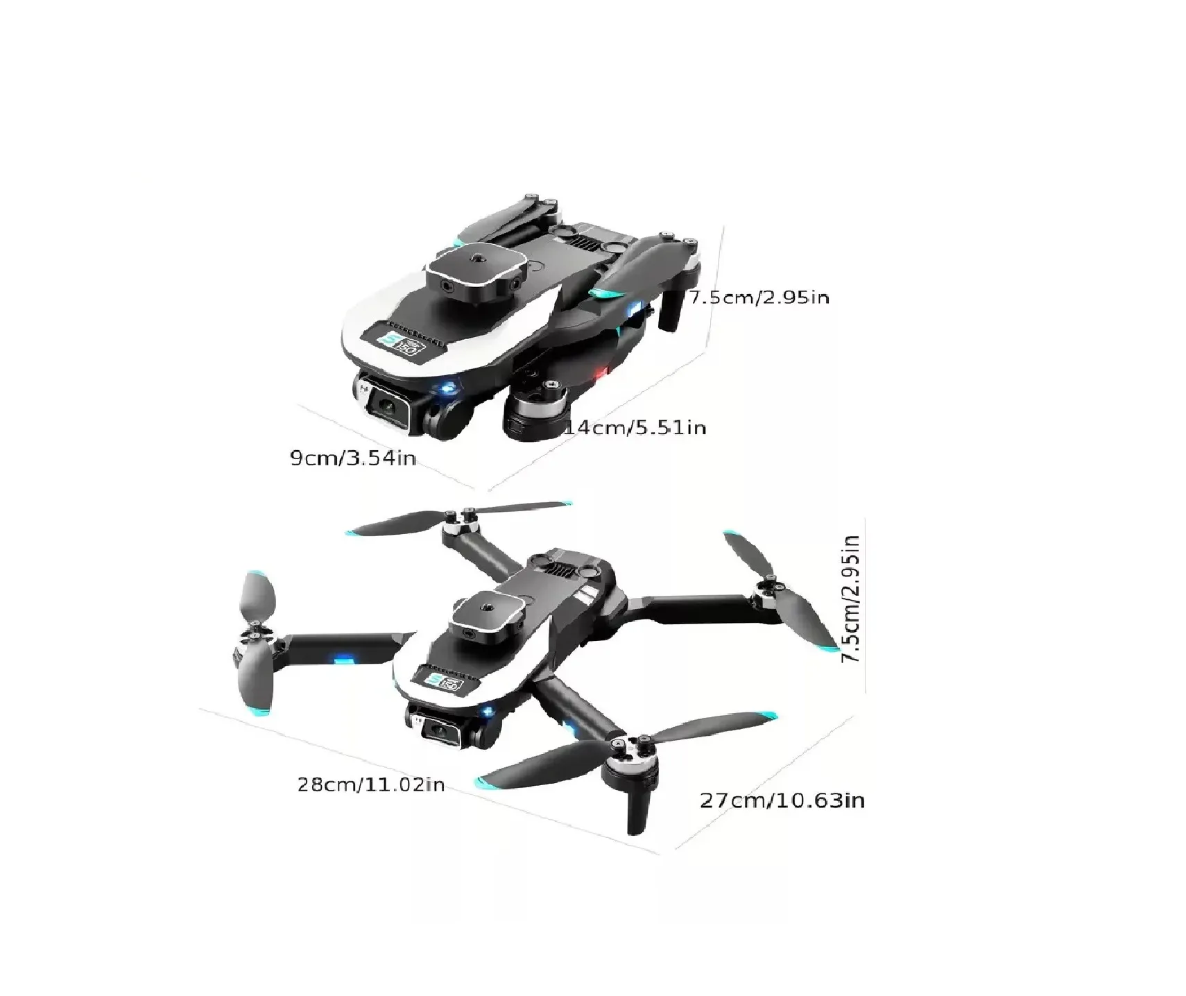 Dron S150 FPV HD 2 baterías, Ajuste Velocidad, Giros 3D