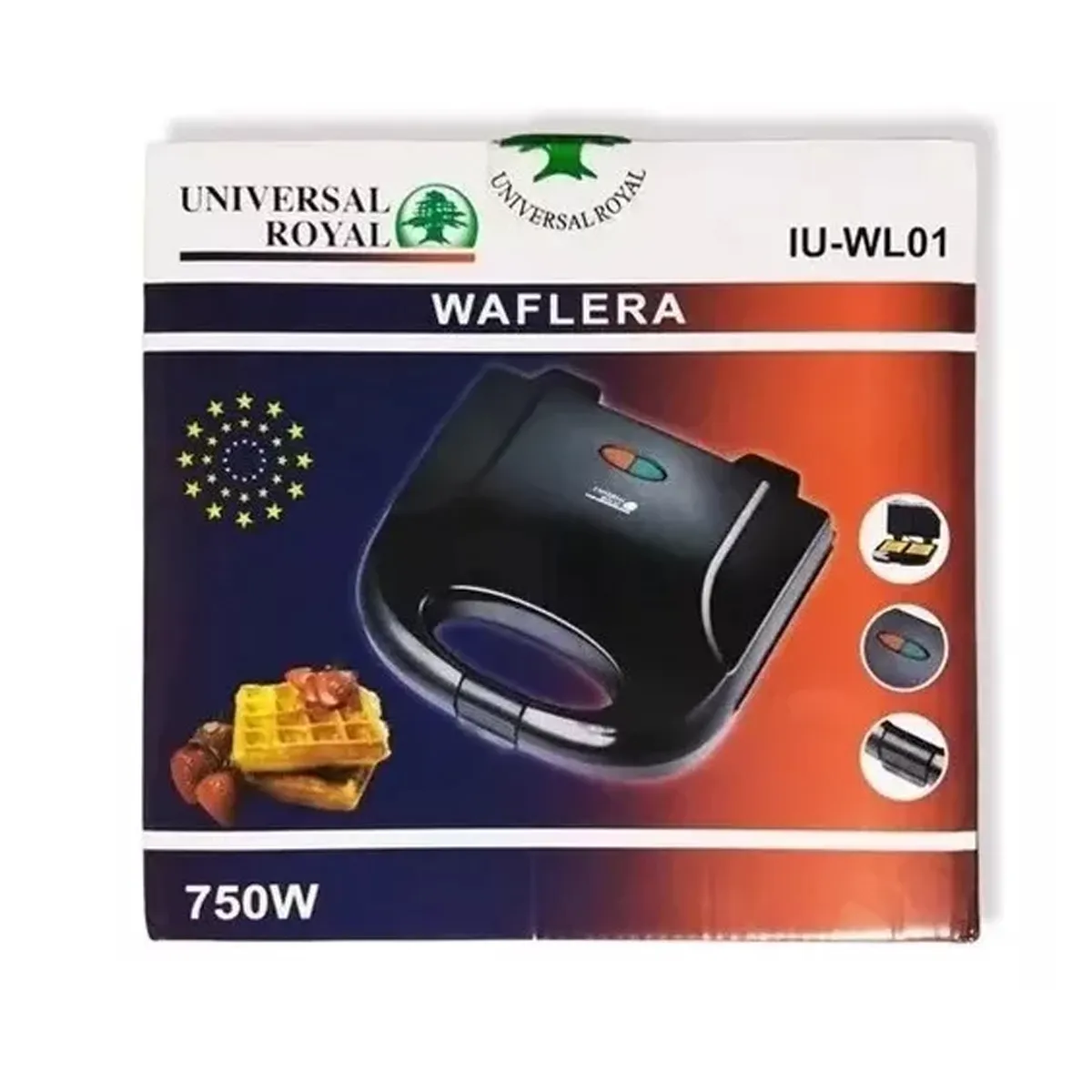 Waflera Eléctrica 2 Puestos Universal Royal