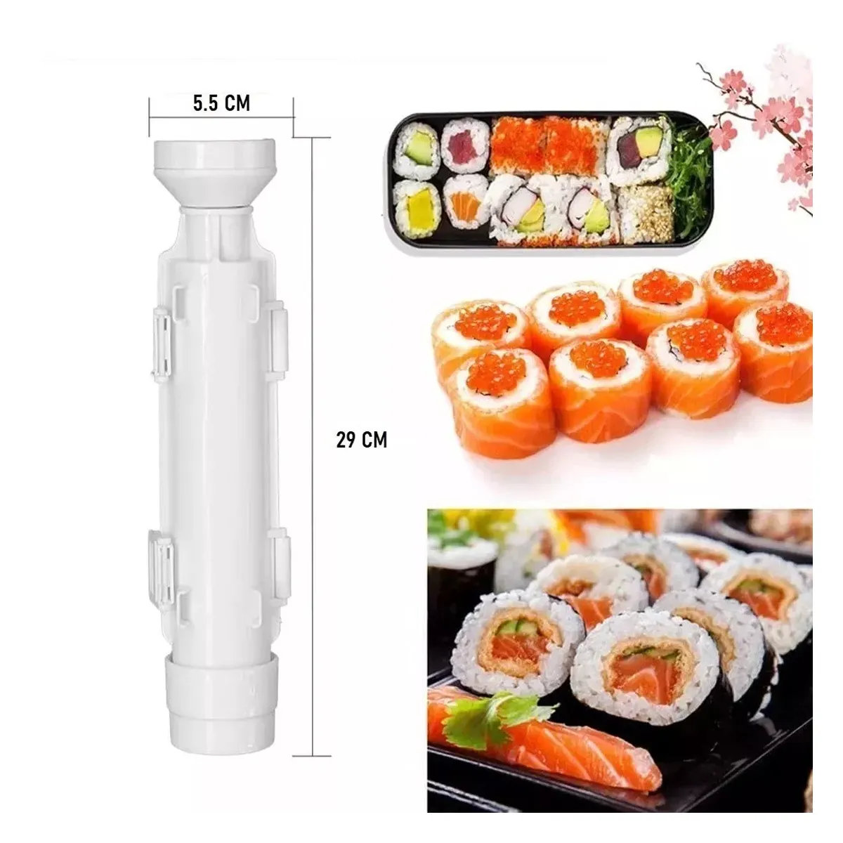 Molde Roller Para Hacer Sushi Maquina Para Enrollar Verduras Sushi 