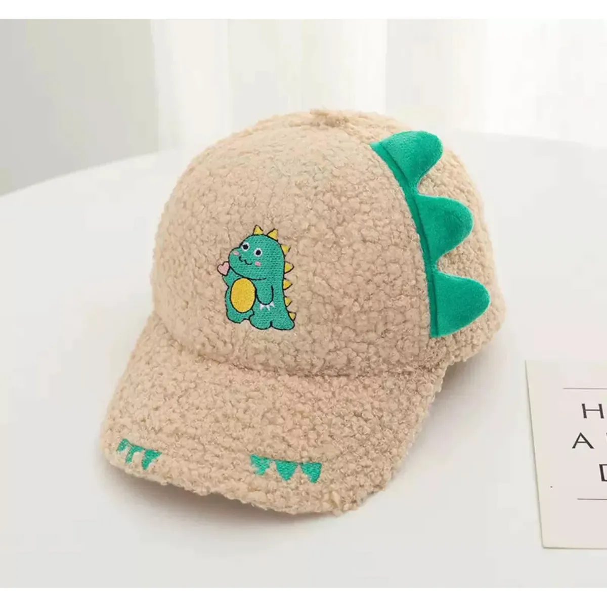 Gorra Cachucha Peluche Infantil Dinosaurio Niños 2-8 Años