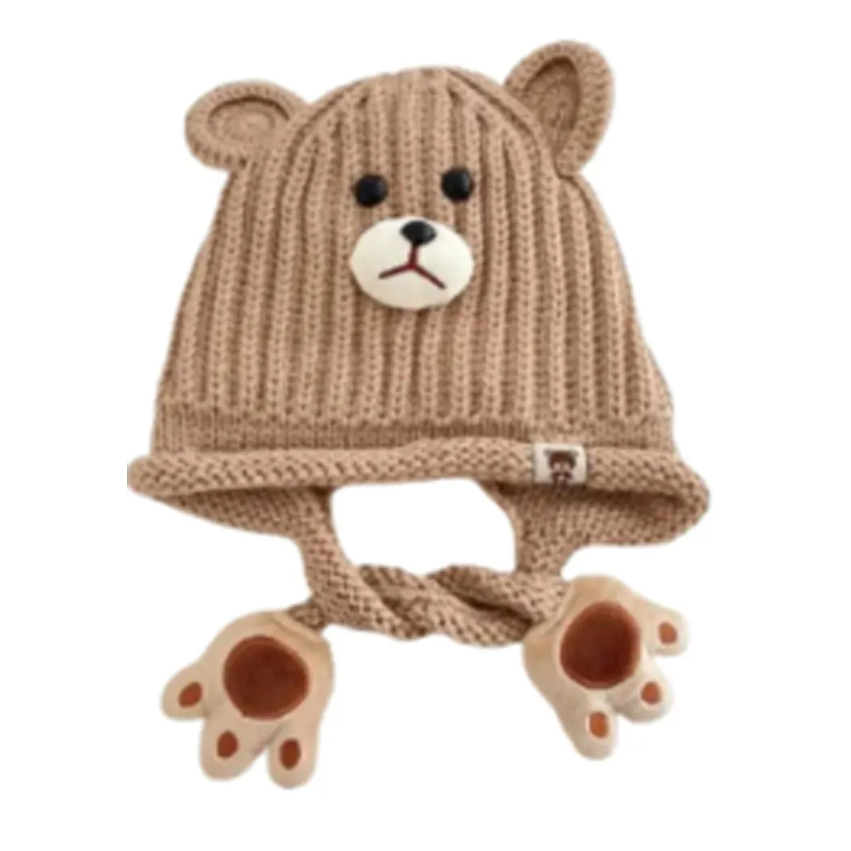 Gorro De Lana Infantil Oso