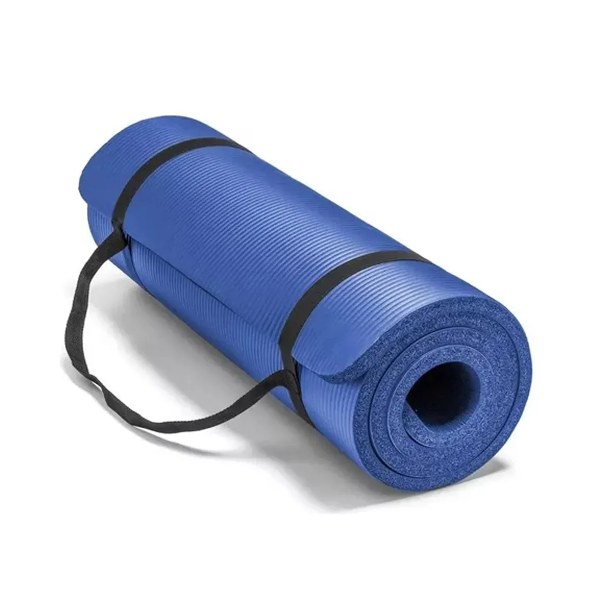 Tapete Yoga Grueso Ejercicios Pilates Relajacion Fitnes 10mm Azul