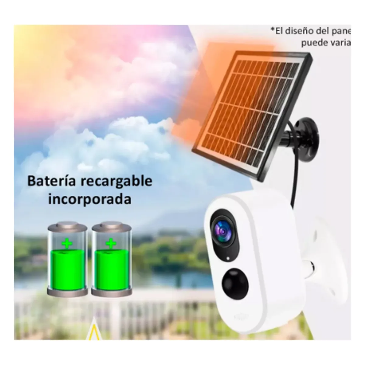 Cámara Ip Solar Wifi Sdw-2 App Tuya 