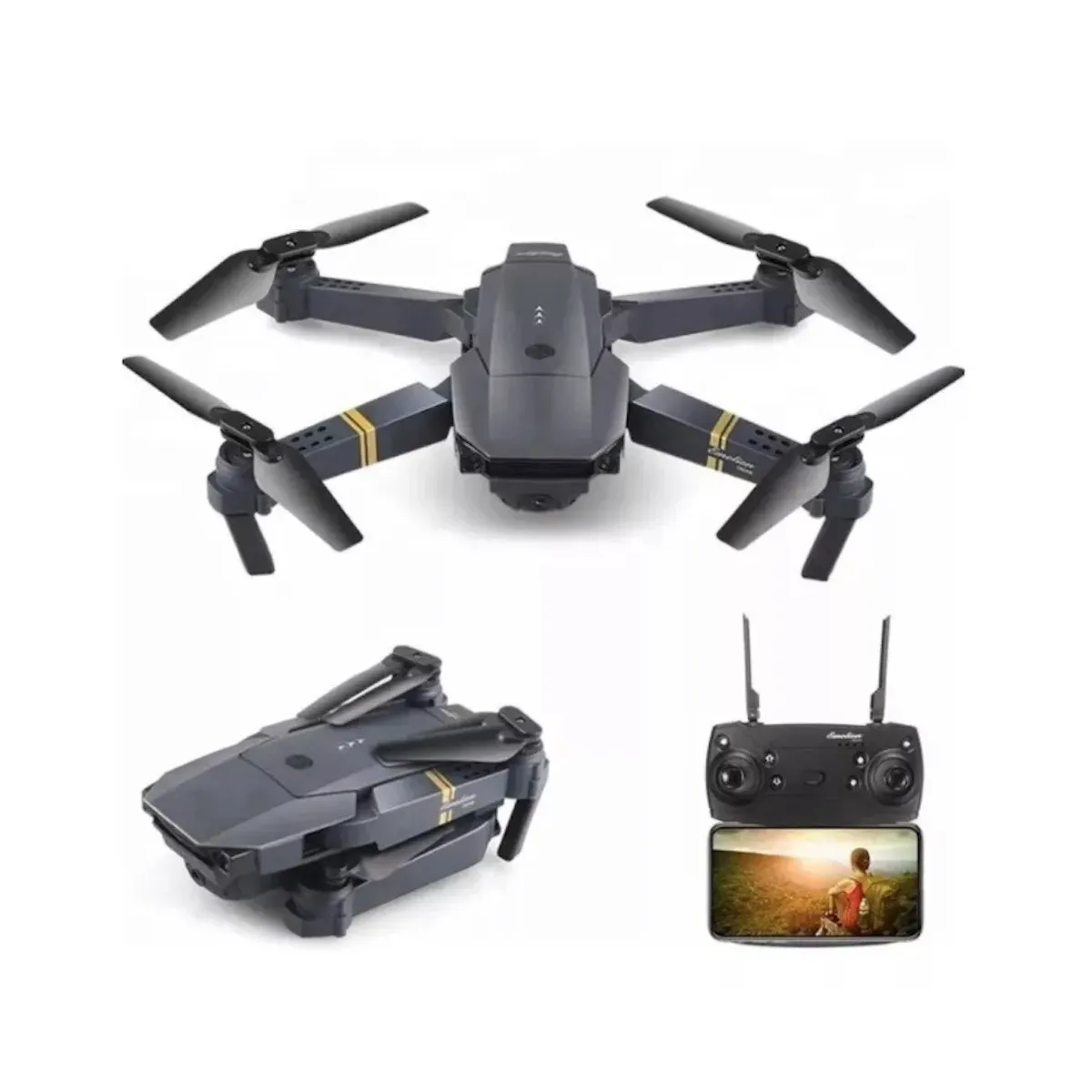 Drone 998 Plegable Con Camara Ideal Para Principiantes Combo 3 Baterias