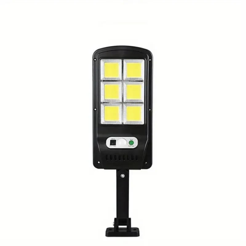 Lampara Luminaria Suburbana LED Solar Con Control Negra 