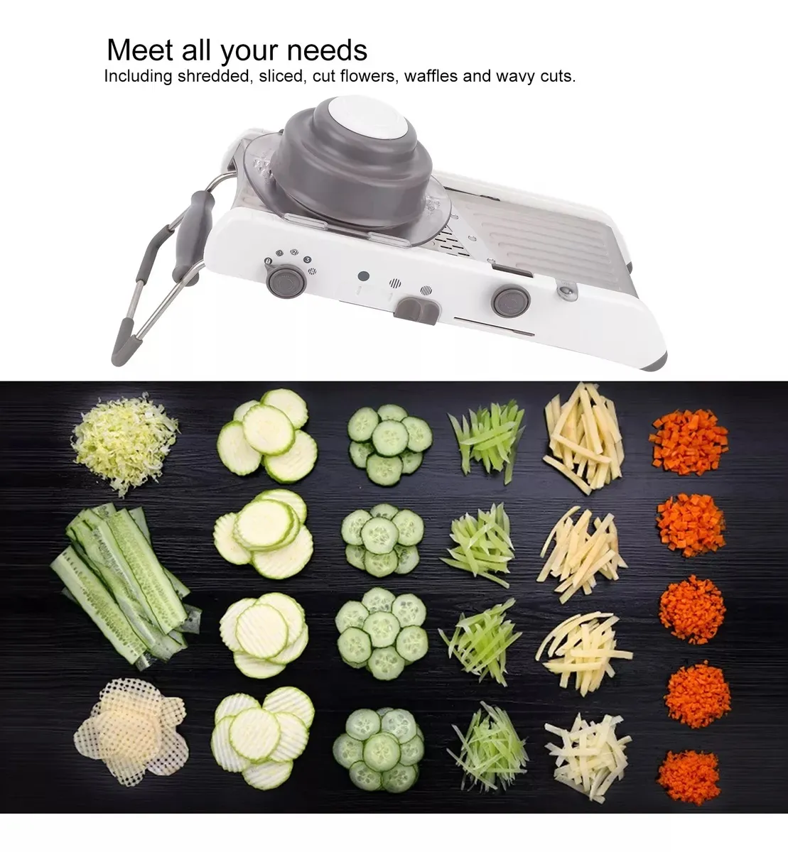 Rallador Multifuncional Cortador Manual Para Verduras Y Alimentos 