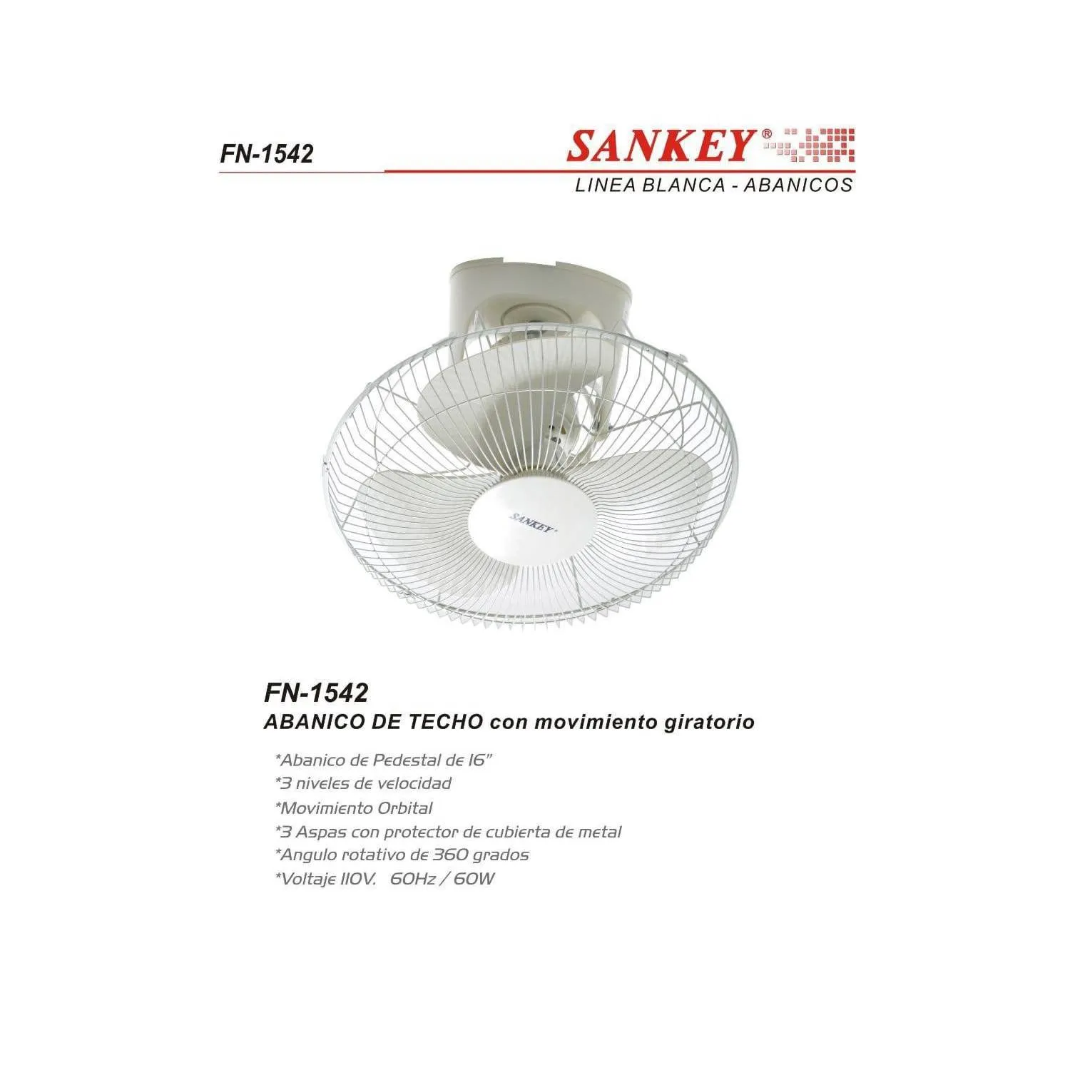 Ventilador Sankey Orbital 16"