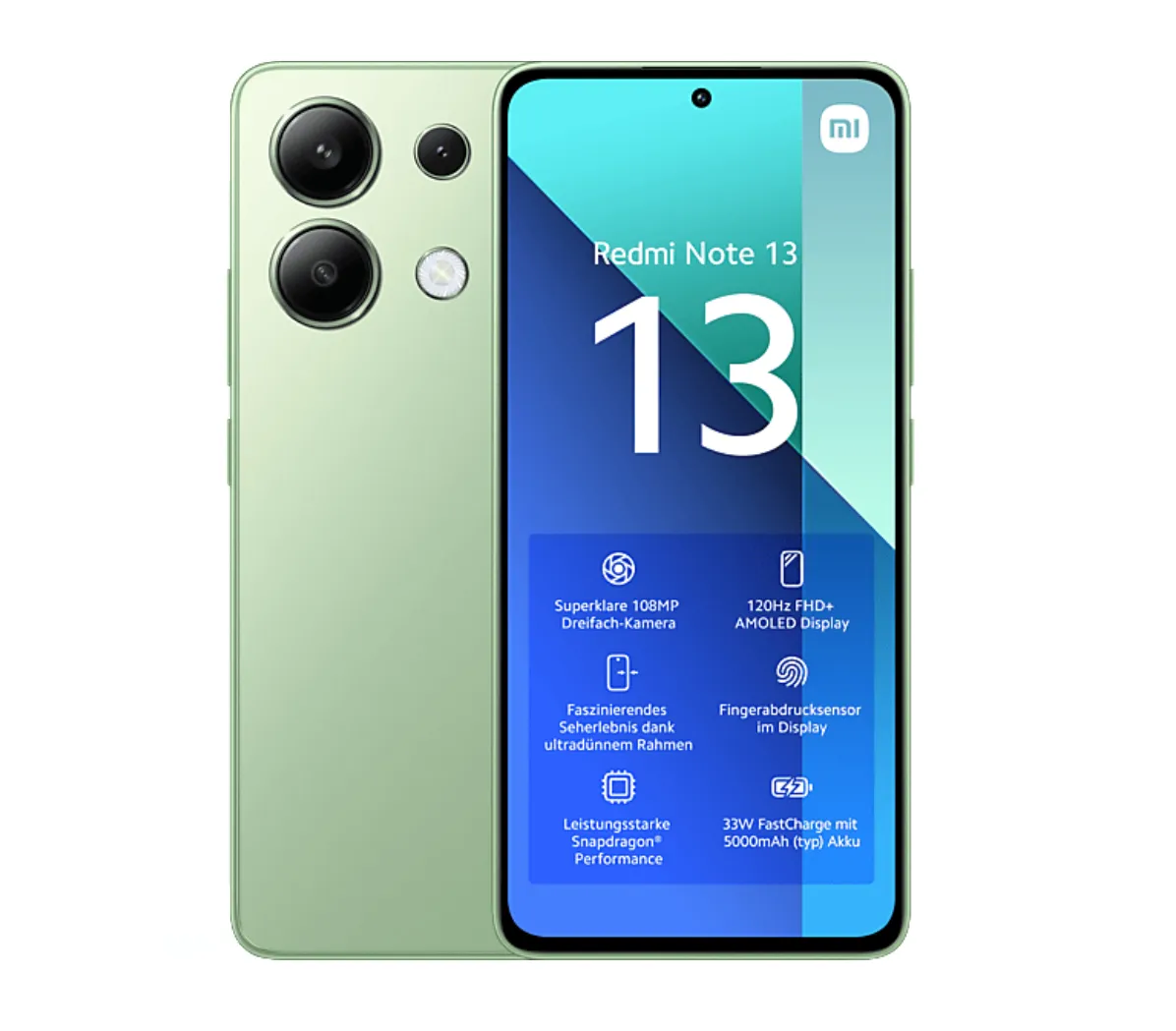 Celular Xiaomi Redmi Note 13 4G /256 Gb / 8 Ram / 108 Mp / Verde