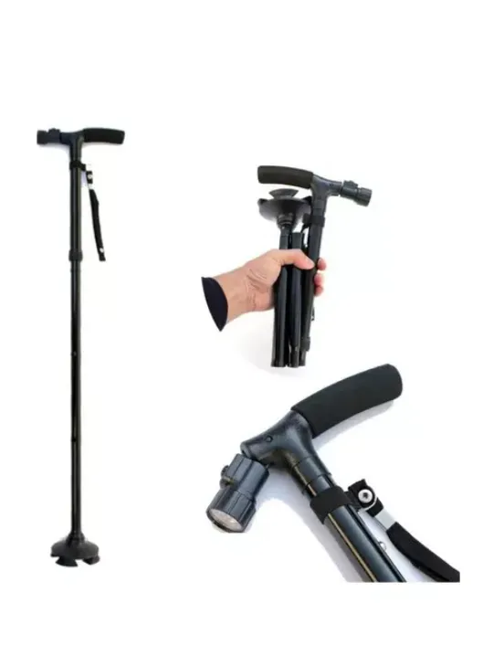 Baston Plegable Caminador Ajustable Trusty Cane Ergonomico 2024 Compra Ahora y Paga Despues