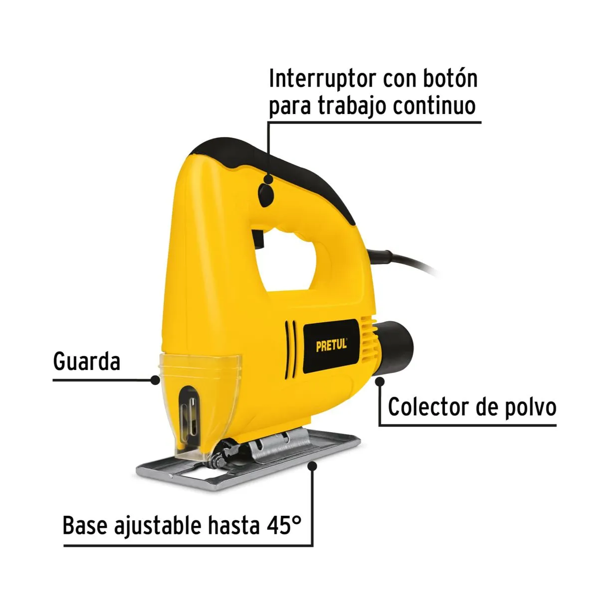 Sierra Caladora Eléctrica 400W Pretul