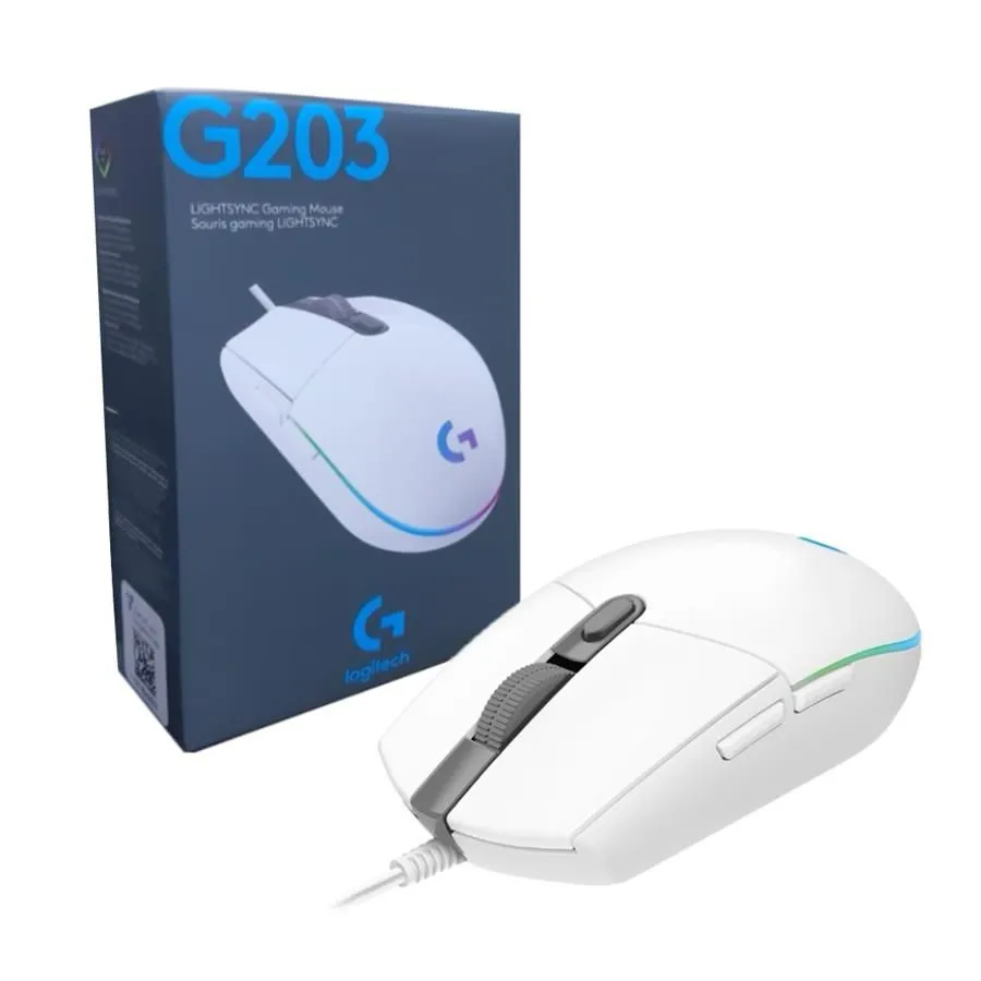 Mouse Gamer Logitech G Series G203 Blanco