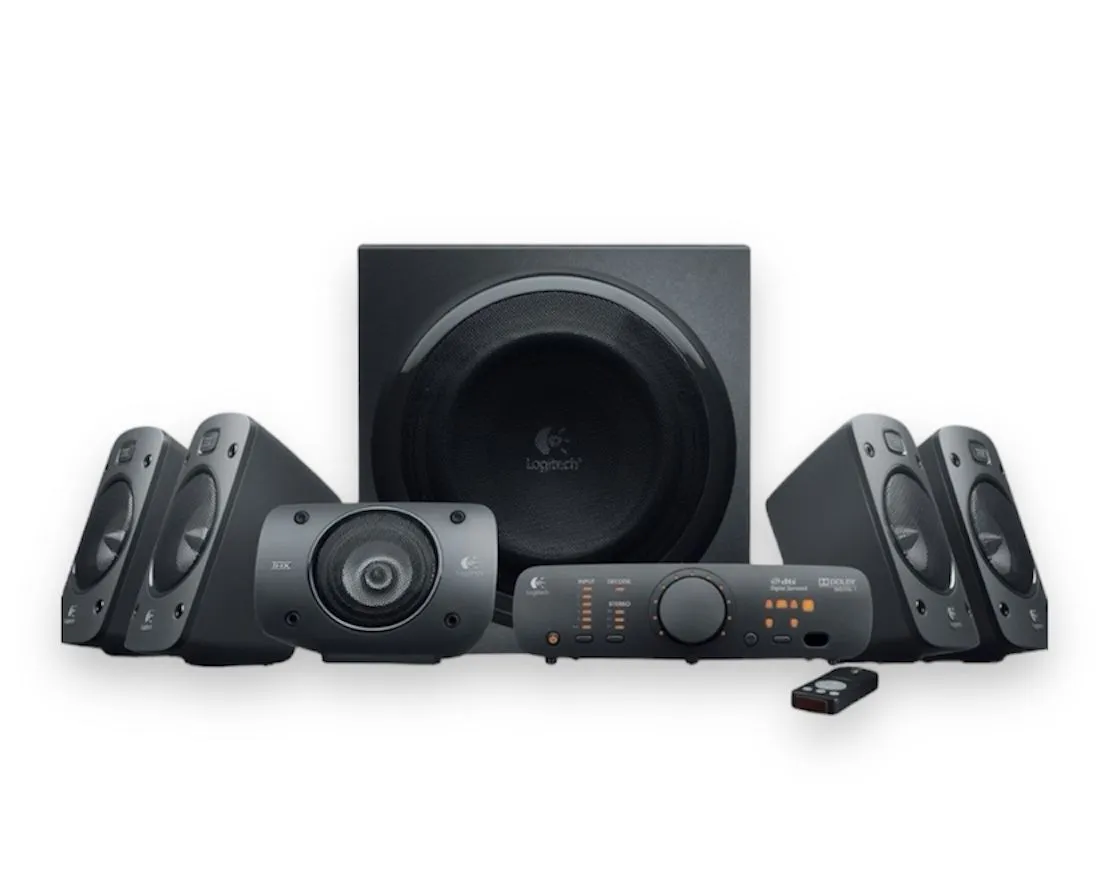 Parlante Z906 Logitech 5.1 Potencia 500W Subwoofer 165W Plug Y Adaptador Bluetooth