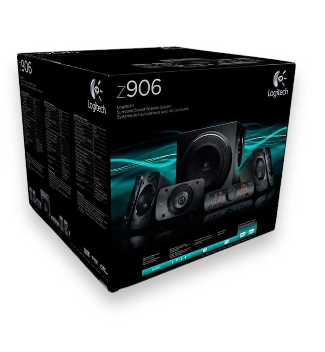 Parlante Z906 Logitech 5.1 Potencia 500W Subwoofer 165W Plug Y Adaptador Bluetooth