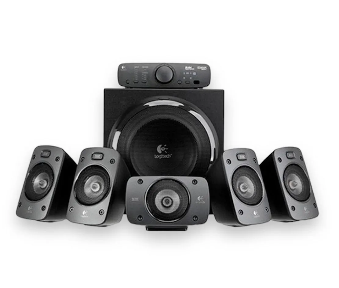 Parlante Z906 Logitech 5.1 Potencia 500W Subwoofer 165W Plug Y Adaptador Bluetooth